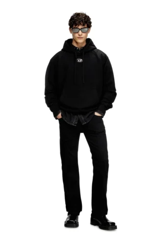 s-macs-hood-od Oversized hoodie with metallic logo