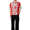 s-nabil Check bowling shirt with fading logo