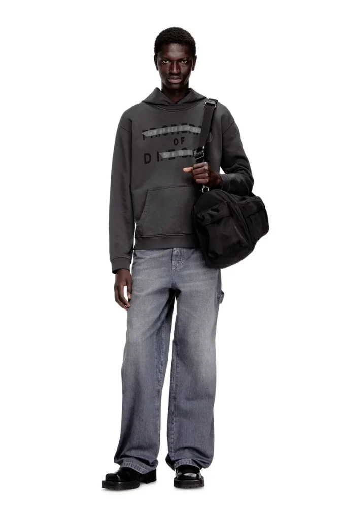 s-norman-hood Cotton hoodie with D appliqué s-norman-hood Cotton hoodie with D appliqué
