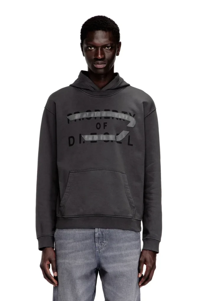 s-norman-hood Cotton hoodie with D appliqué s-norman-hood Cotton hoodie with D appliqué