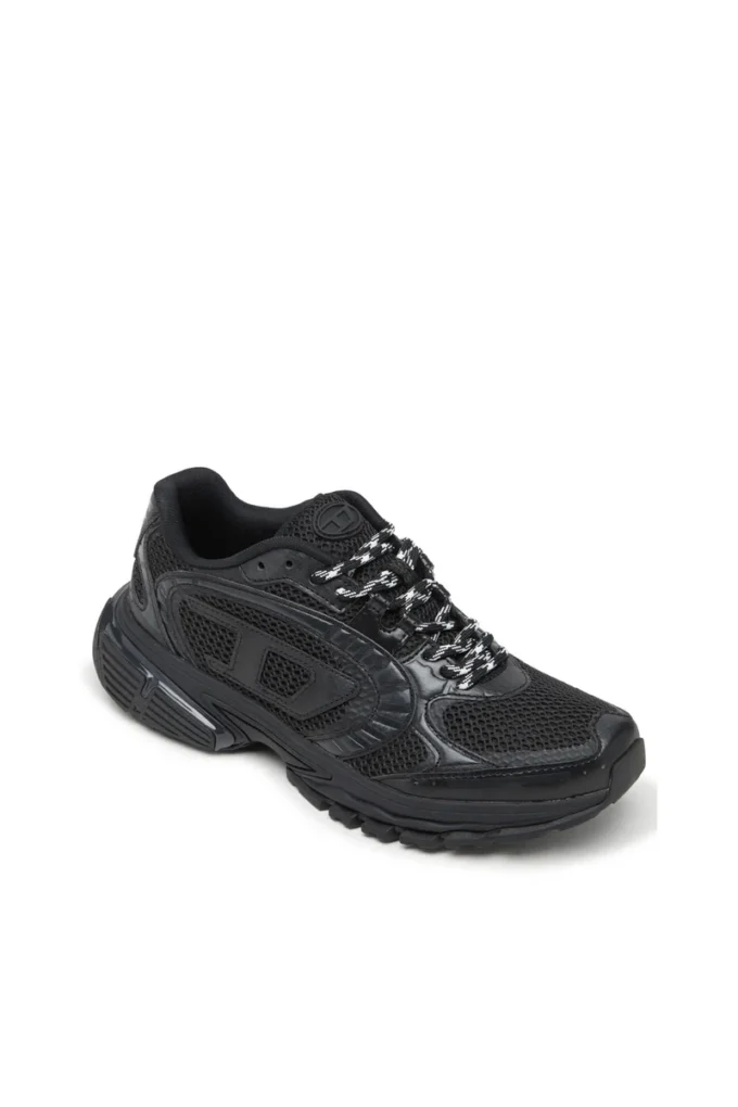 s-pro-v-dense low w S-Pro-V-Dense-Monochrome mesh sneakers with Oval D logo