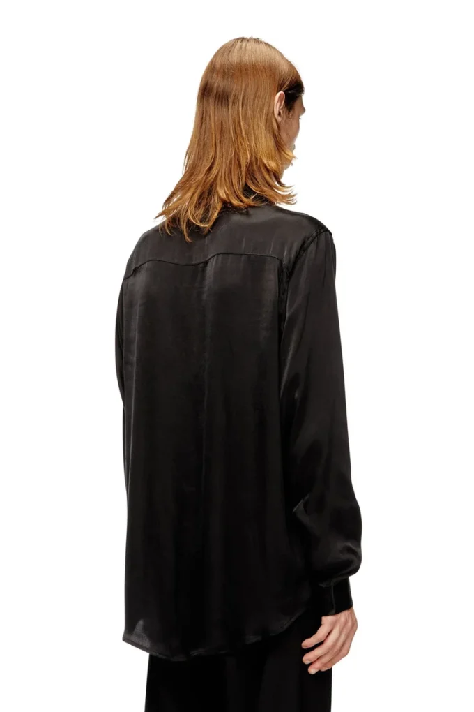 s-simply-ajfu Cupro shirt with embroidered logo s-simply-ajfu Cupro shirt with embroidered logo