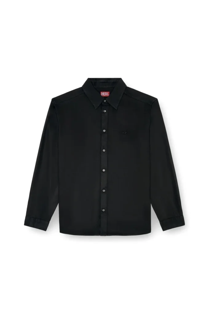s-simply-c Fluid shirt with logo embroidery s-simply-c Fluid shirt with logo embroidery