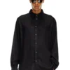 s-simply-c Fluid shirt with logo embroidery s-simply-c Fluid shirt with logo embroidery