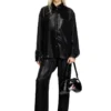 s-simply-c-wn-q1 Fluid shirt in laminated fabric