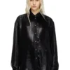 s-simply-c-wn-q1 Fluid shirt in laminated fabric