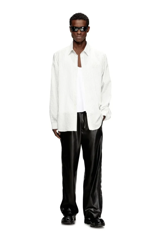 s-simply-gsbg Wool blend shirt with Oval D embroidery s-simply-gsbg Wool blend shirt with Oval D embroidery