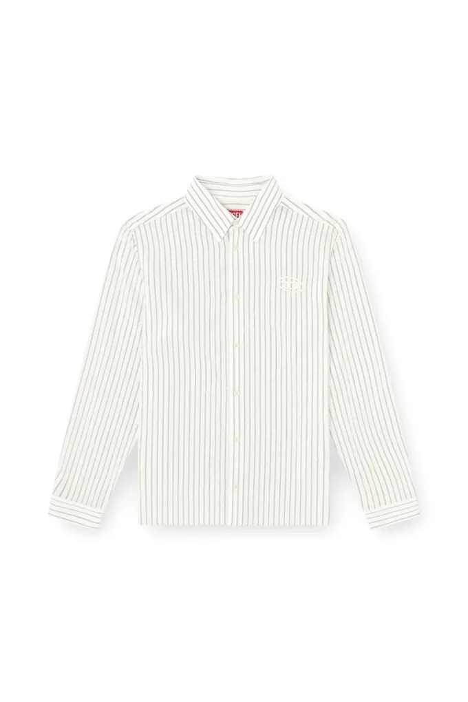 s-simply-gsbg Wool blend shirt with Oval D embroidery s-simply-gsbg Wool blend shirt with Oval D embroidery