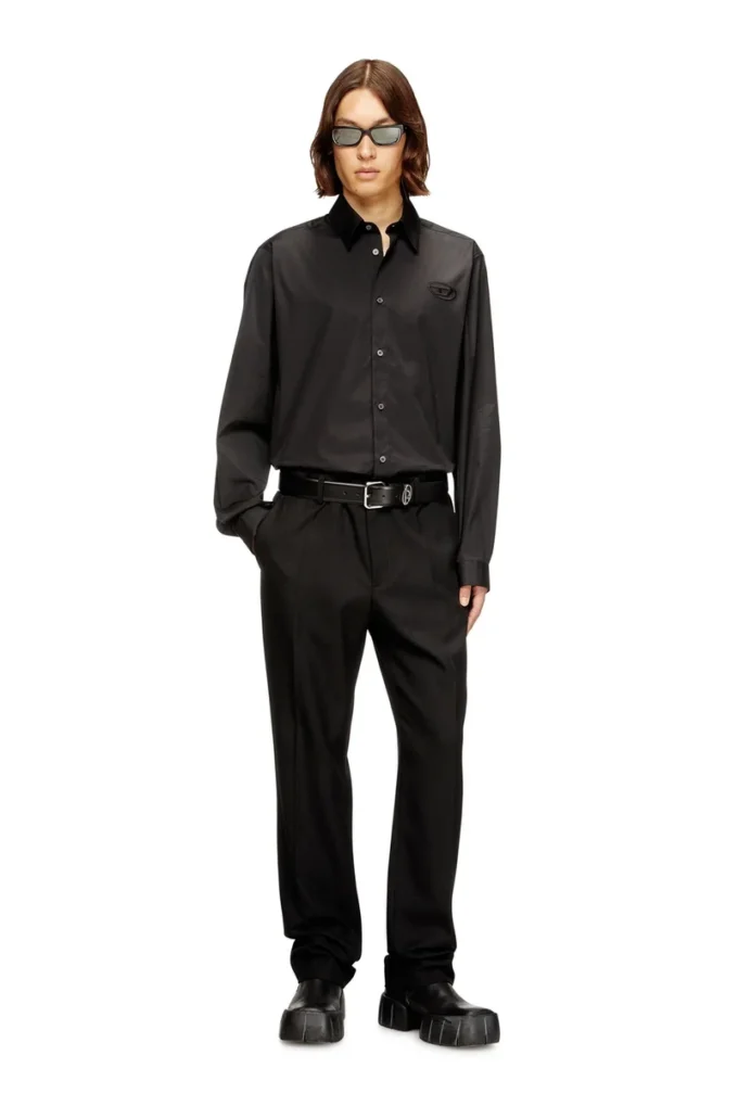 s-simply-gsbh Stretch poplin shirt with embroidery s-simply-gsbh Stretch poplin shirt with embroidery