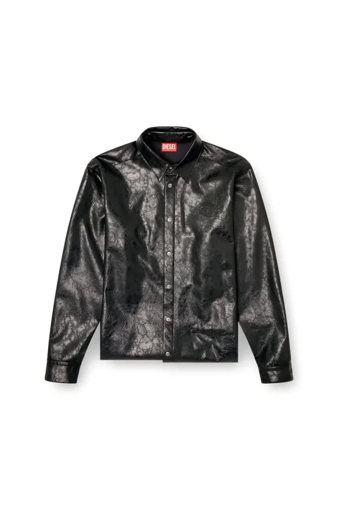 s-simply-qmbu Textured shirt with branded buttons s-simply-qmbu Textured shirt with branded buttons