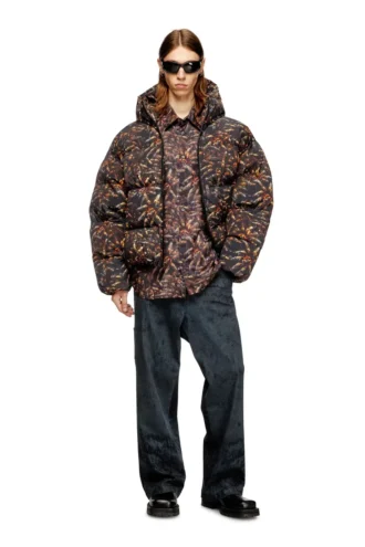 s-simply-spider-pjbk Lyocell shirt with all-over print