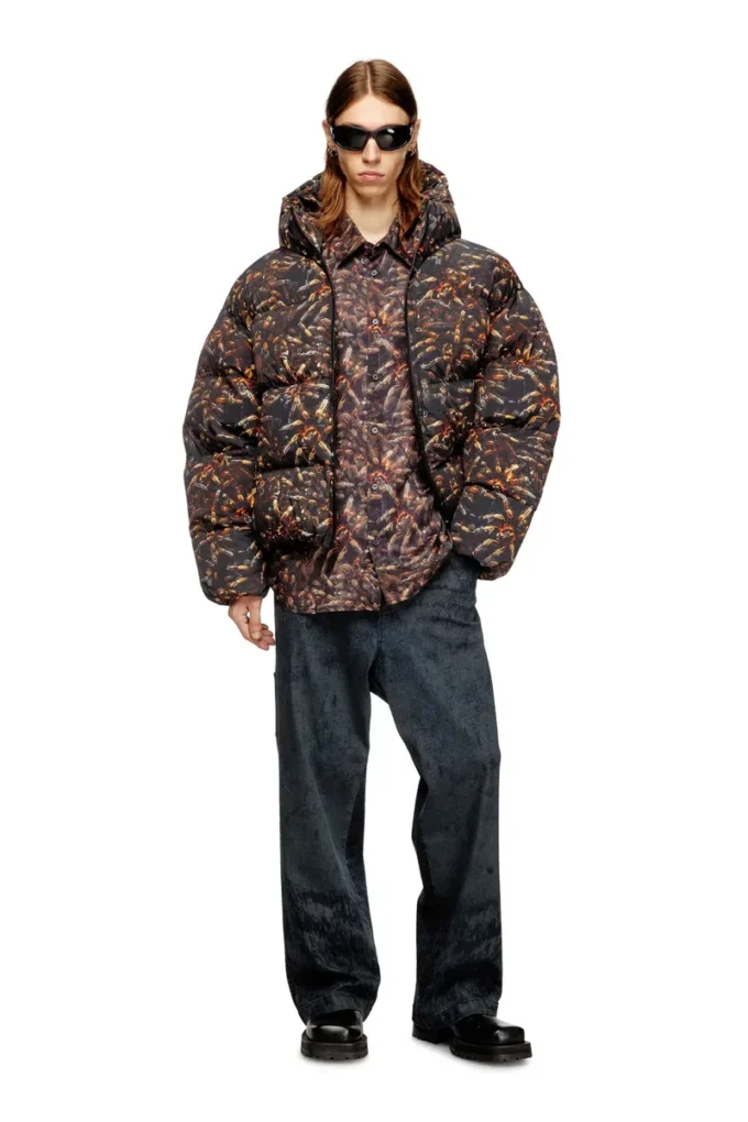 s-simply-spider-pjbk Lyocell shirt with all-over print s-simply-spider-pjbk Lyocell shirt with all-over print