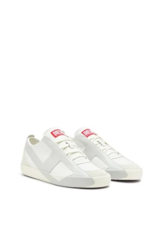 s-slante-d low S-Slante-D-Sneakers in suede and leather with D logo