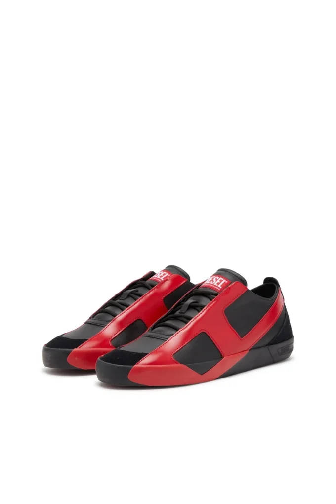 s-slante-d low S-Slante-D-Sneakers in suede and leather with D logo s-slante-d low S-Slante-D-Sneakers in suede and leather with D logo