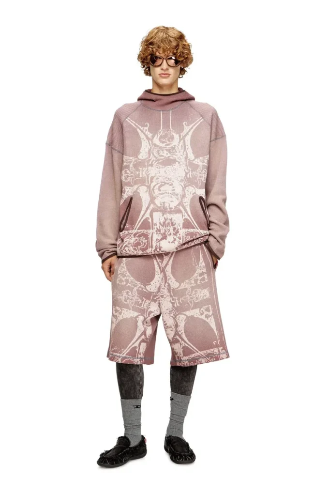 s-waf-hood-new Faded waffle hoodie with graphic print s-waf-hood-new Faded waffle hoodie with graphic print