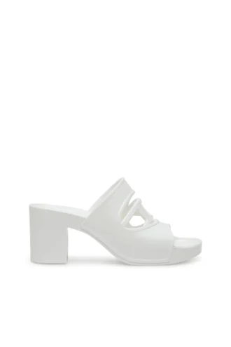 sa-bonnie Sa-Bonnie-Heeled rubber slides with cut-out logo