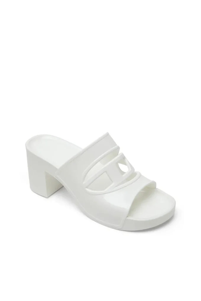 sa-bonnie Sa-Bonnie-Heeled rubber slides with cut-out logo sa-bonnie Sa-Bonnie-Heeled rubber slides with cut-out logo