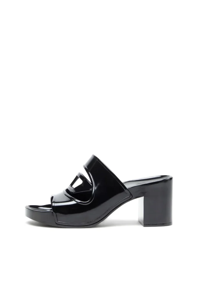 sa-bonnie Sa-Bonnie-Heeled rubber slides with cut-out logo sa-bonnie Sa-Bonnie-Heeled rubber slides with cut-out logo