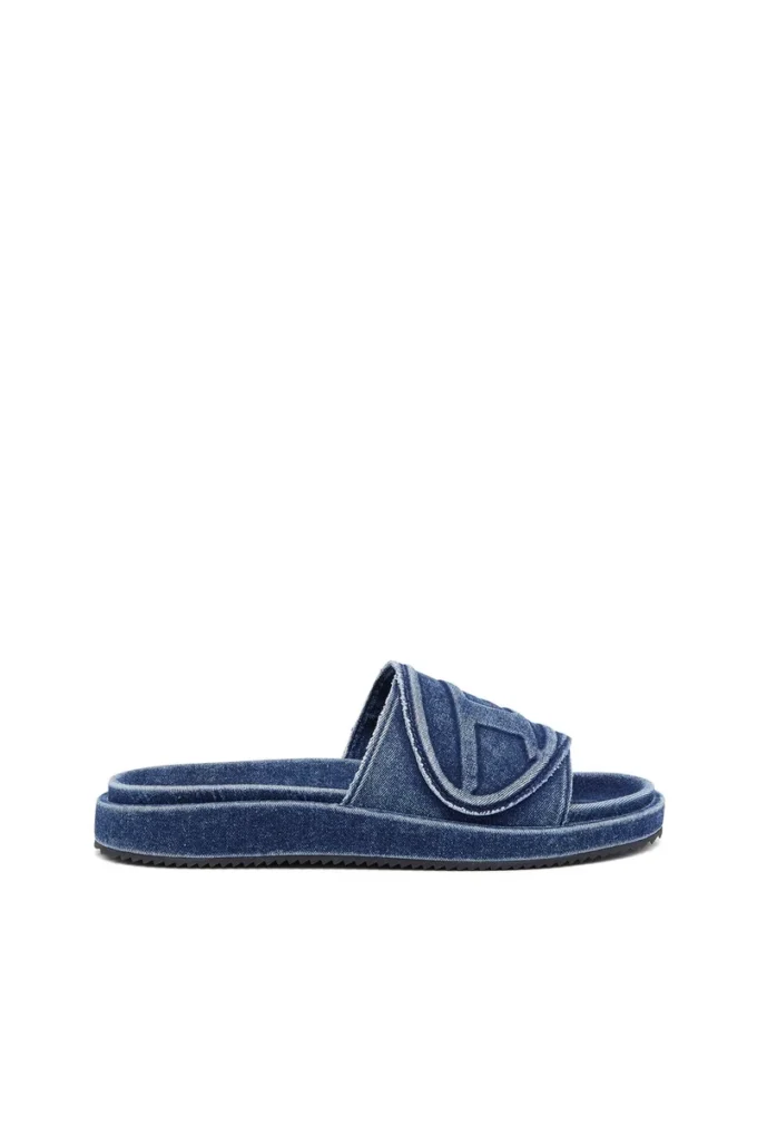 sa-slide d oval Sa-Slide D-Denim slides with embossed strap sa-slide d oval Sa-Slide D-Denim slides with embossed strap