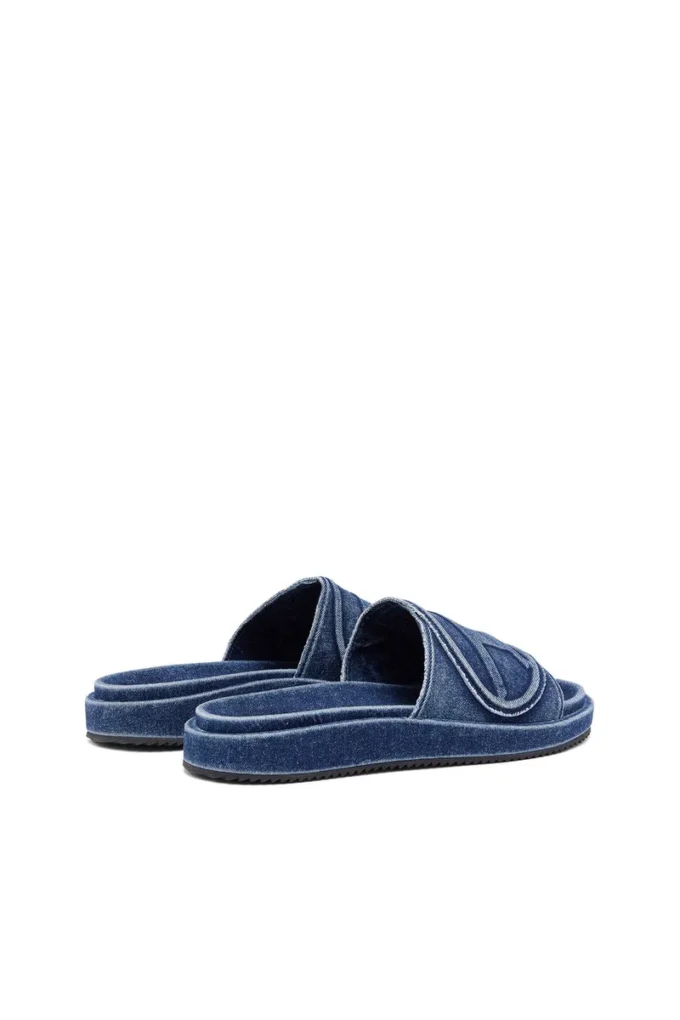 sa-slide d oval Sa-Slide D-Denim slides with embossed strap sa-slide d oval Sa-Slide D-Denim slides with embossed strap