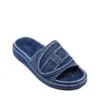 sa-slide d oval Sa-Slide D-Denim slides with embossed strap sa-slide d oval Sa-Slide D-Denim slides with embossed strap