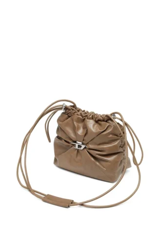 scrunch-d bucket Scrunch-D-Bucket bag in shiny wrinkled leather