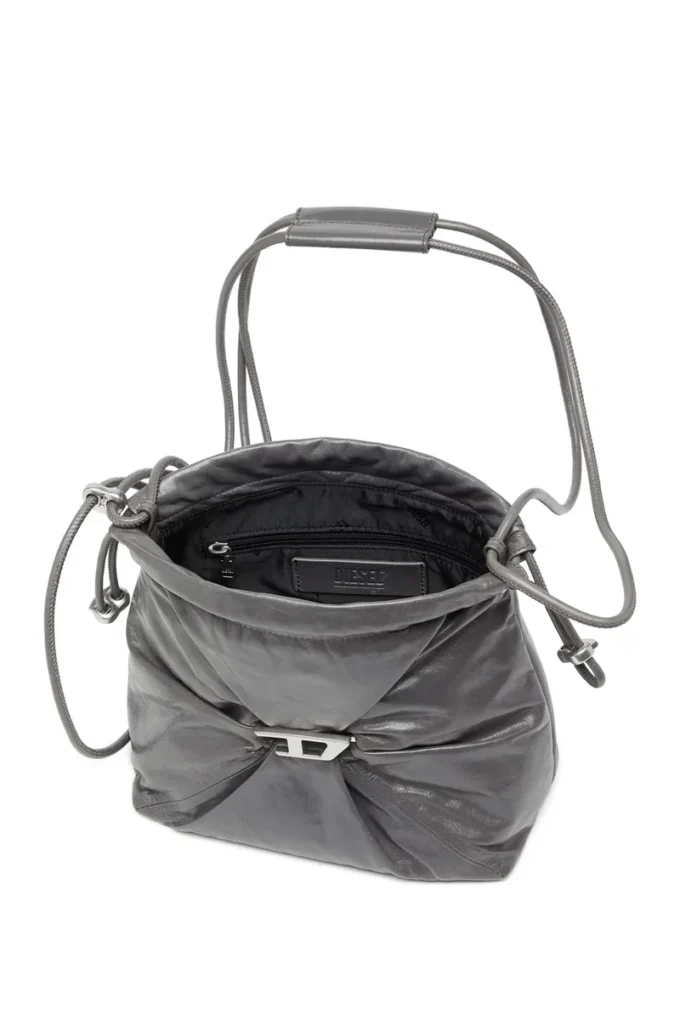 scrunch-d bucket Scrunch-D-Bucket bag in shiny wrinkled leather scrunch-d bucket Scrunch-D-Bucket bag in shiny wrinkled leather