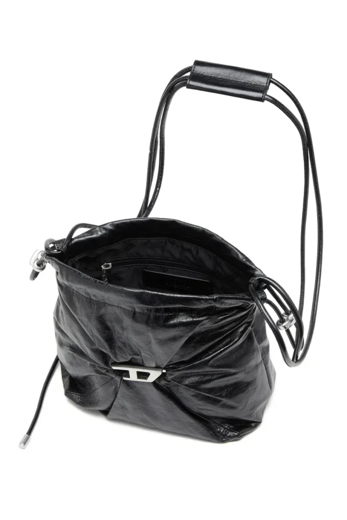 scrunch-d bucket Scrunch-D-Bucket bag in shiny wrinkled leather scrunch-d bucket Scrunch-D-Bucket bag in shiny wrinkled leather
