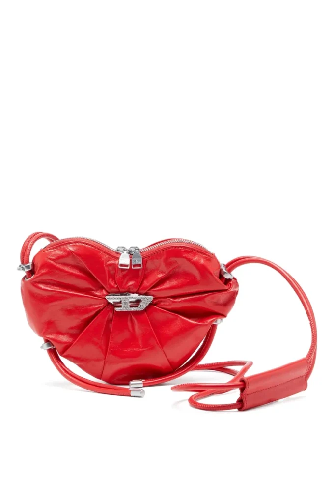 scrunch-d heart Scrunch-D-Heart shoulder bag in scrunched leather scrunch-d heart Scrunch-D-Heart shoulder bag in scrunched leather