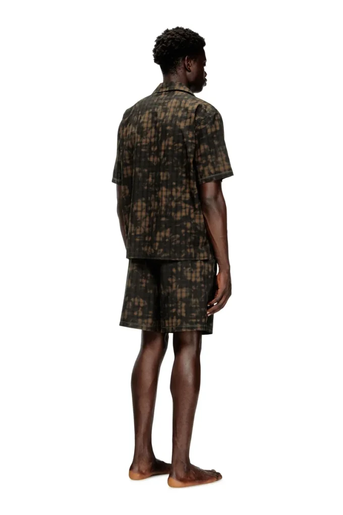 set-horien-utlt Short pyjamas in cloudy-print check cotton set-horien-utlt Short pyjamas in cloudy-print check cotton