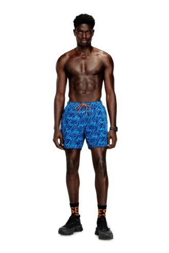 soccer-41-d-pop Swim shorts with all-over logo print