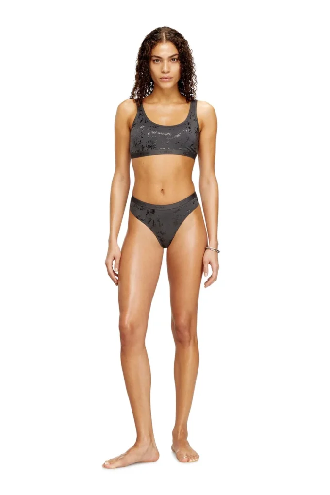 stars-gft Thong in metallic-effect stretch cotton stars-gft Thong in metallic-effect stretch cotton