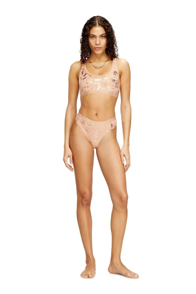 stars-gft Thong in metallic-effect stretch cotton stars-gft Thong in metallic-effect stretch cotton