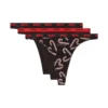 stars-utlt-3pack Three-pack thongs with candy cane print stars-utlt-3pack Three-pack thongs with candy cane print