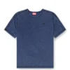 t-adjind-new Distressed T-shirt with denim effect t-adjind-new Distressed T-shirt with denim effect