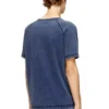 t-adjind-new Distressed T-shirt with denim effect t-adjind-new Distressed T-shirt with denim effect