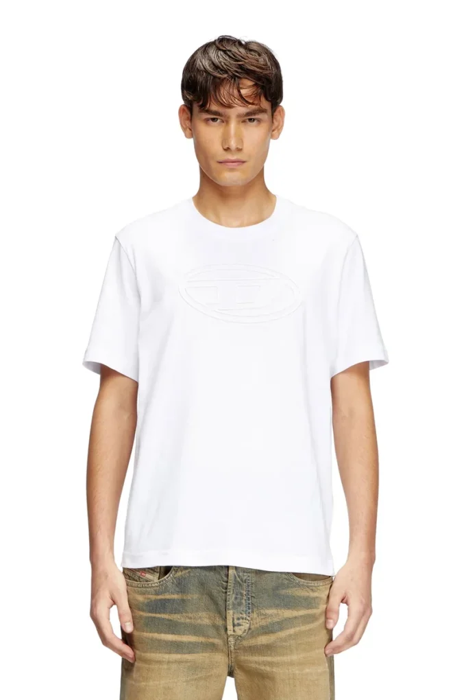 t-adjust-bigoval T-shirt with embossed Oval D t-adjust-bigoval T-shirt with embossed Oval D