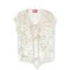 t-afrymy Tie top with mixed camo prints t-afrymy Tie top with mixed camo prints
