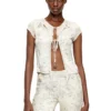 t-afrymy Tie top with mixed camo prints t-afrymy Tie top with mixed camo prints