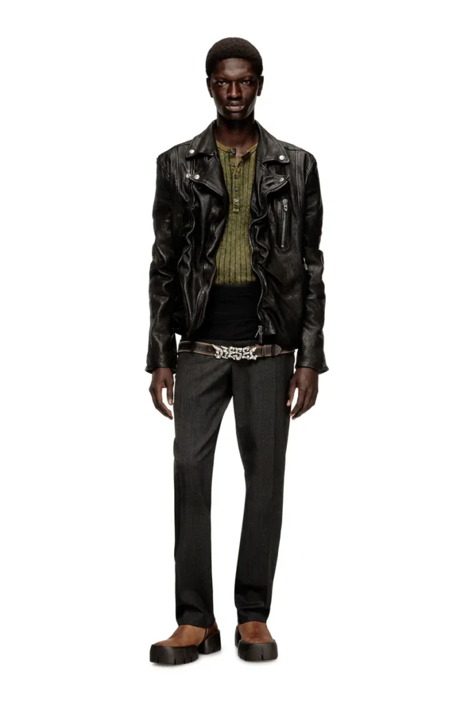 t-ally Henley top in treated wide-rib jersey t-ally Henley top in treated wide-rib jersey