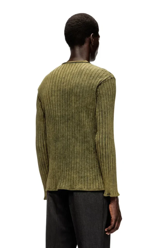 t-ally Henley top in treated wide-rib jersey t-ally Henley top in treated wide-rib jersey