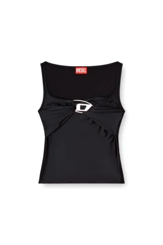 t-amai Nylon jersey top with ruching