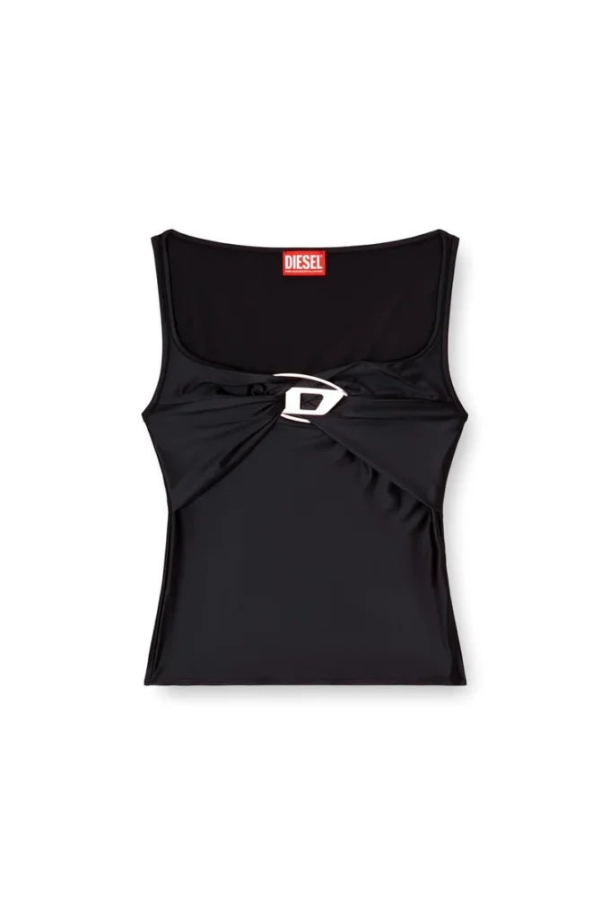t-amai Nylon jersey top with ruching t-amai Nylon jersey top with ruching