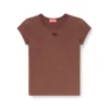 t-angie-od T-shirt with cut-out embroidered logo t-angie-od T-shirt with cut-out embroidered logo