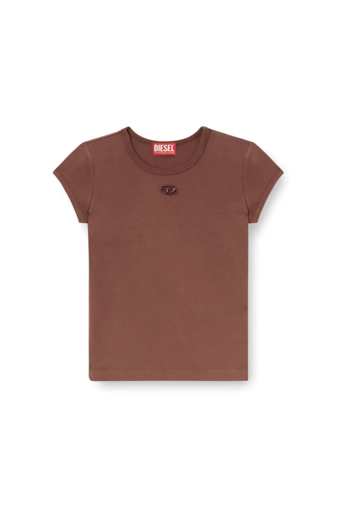 t-angie-od T-shirt with cut-out embroidered logo t-angie-od T-shirt with cut-out embroidered logo