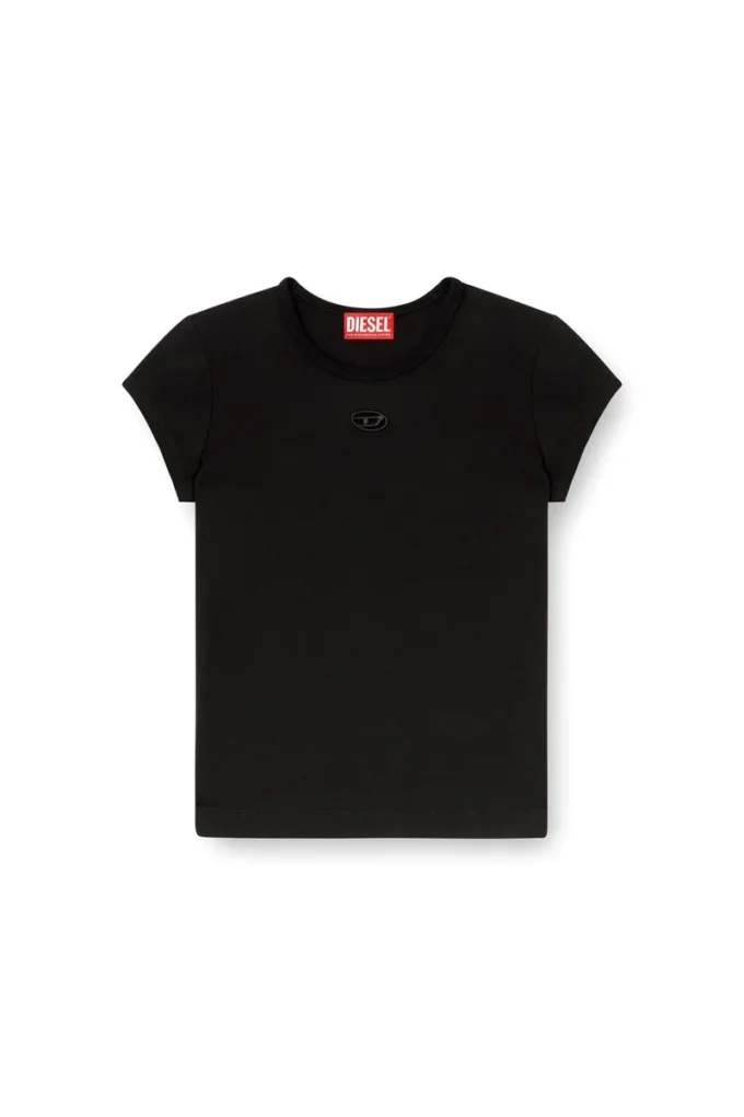 t-angie-od T-shirt with cut-out embroidered logo t-angie-od T-shirt with cut-out embroidered logo