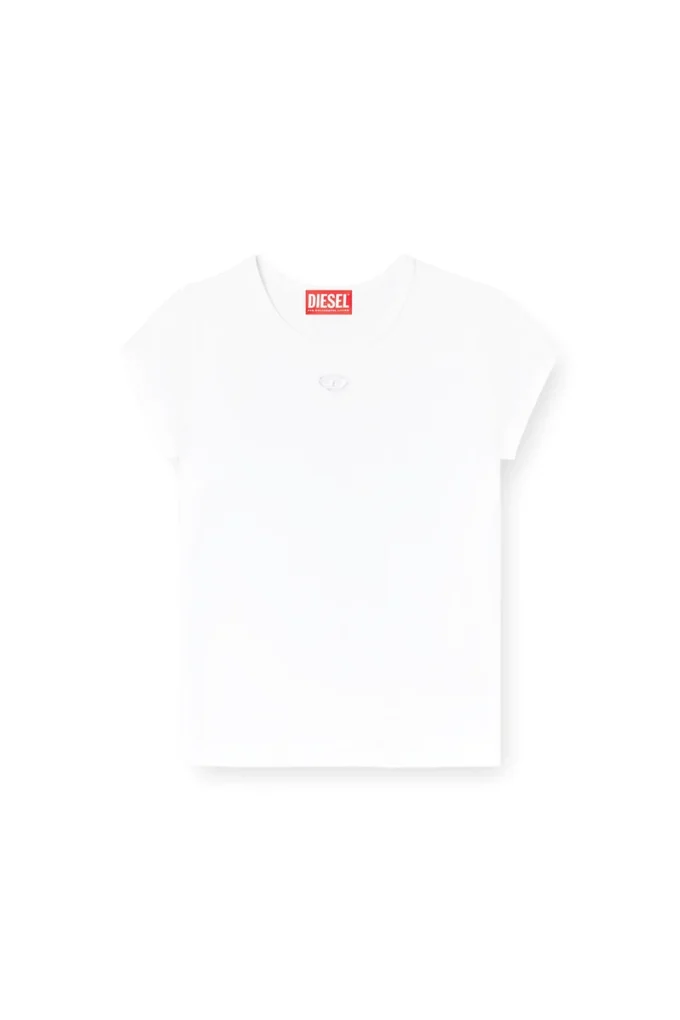 t-angie-od T-shirt with cut-out embroidered logo t-angie-od T-shirt with cut-out embroidered logo