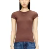 t-angie-od T-shirt with cut-out embroidered logo t-angie-od T-shirt with cut-out embroidered logo