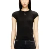 t-angie-od T-shirt with cut-out embroidered logo t-angie-od T-shirt with cut-out embroidered logo