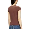 t-angie-od T-shirt with cut-out embroidered logo t-angie-od T-shirt with cut-out embroidered logo